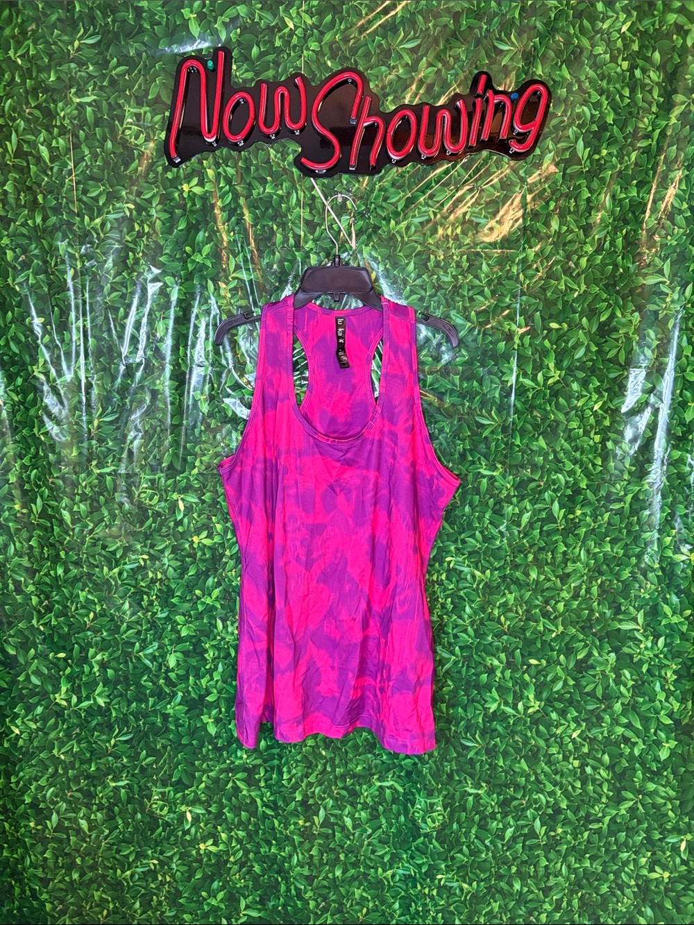 Women's Pink & Purple Scoop Neck Racerback Tank - Unbranded